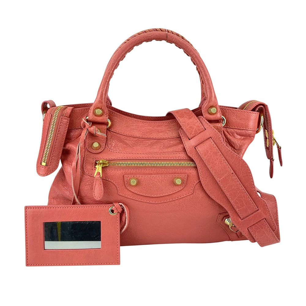 Balenciaga Shoulder Town Pink Giant Bag View 2